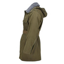 Original Czech Military parka belted faux fur liner winter jacket hooded olive - GoMilitar