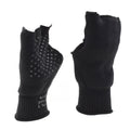 Original dänische Militärhandschuhe schwarz wärmer fingerlos rutschfeste Handfläche Armee NEU