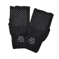Original dänische Militärhandschuhe schwarz wärmer fingerlos rutschfeste Handfläche Armee NEU