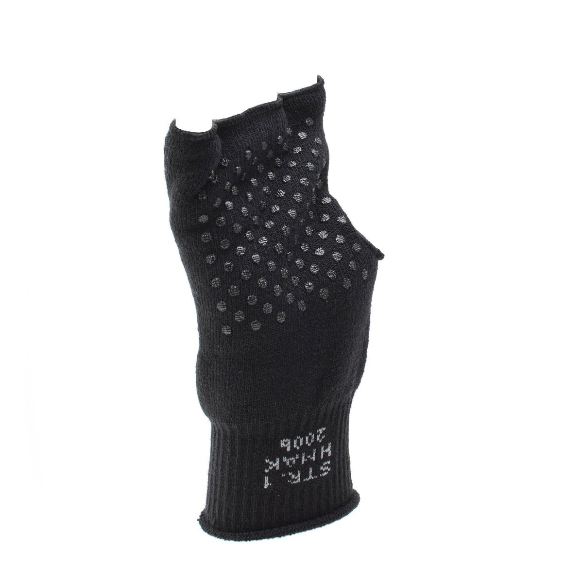 Original dänische Militärhandschuhe schwarz wärmer fingerlos rutschfeste Handfläche Armee NEU