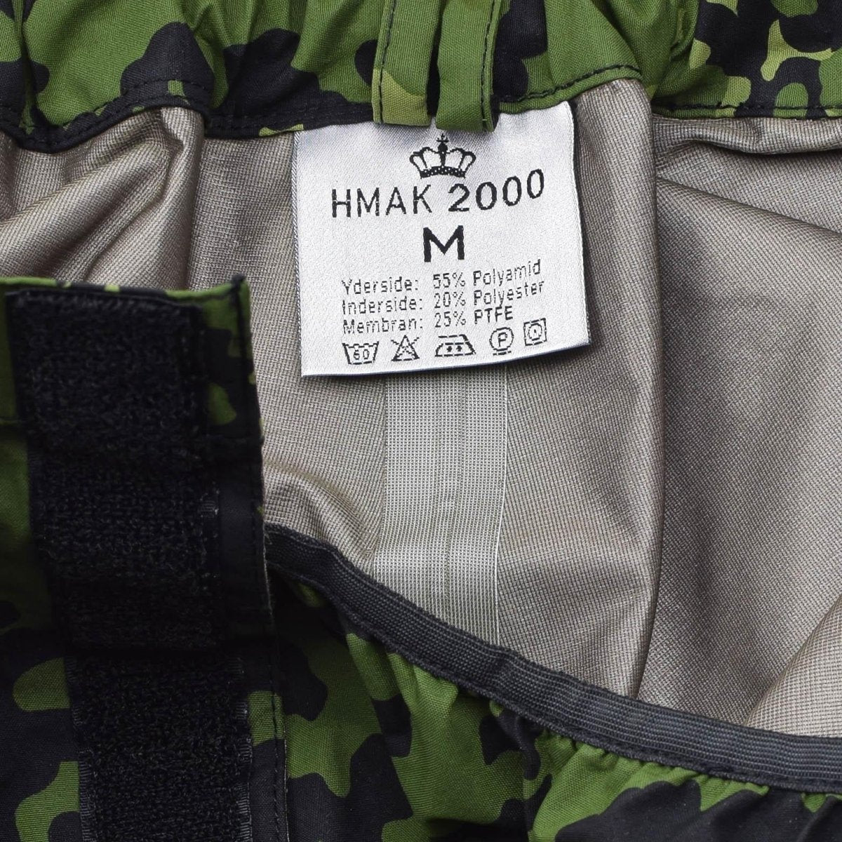 Original dänische Militärtarn M84 Regenhose wasserdichte Hose mit Gummizug NEU