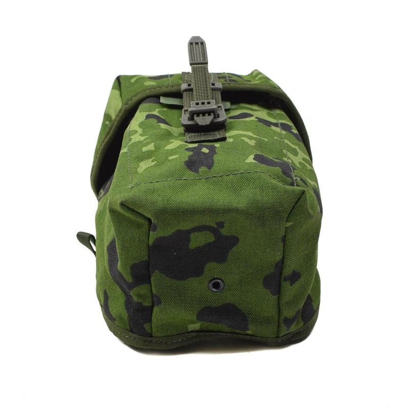 Original Danish military flask canteen pouch in M84 camouflage with universal attachment and durable fabric design
