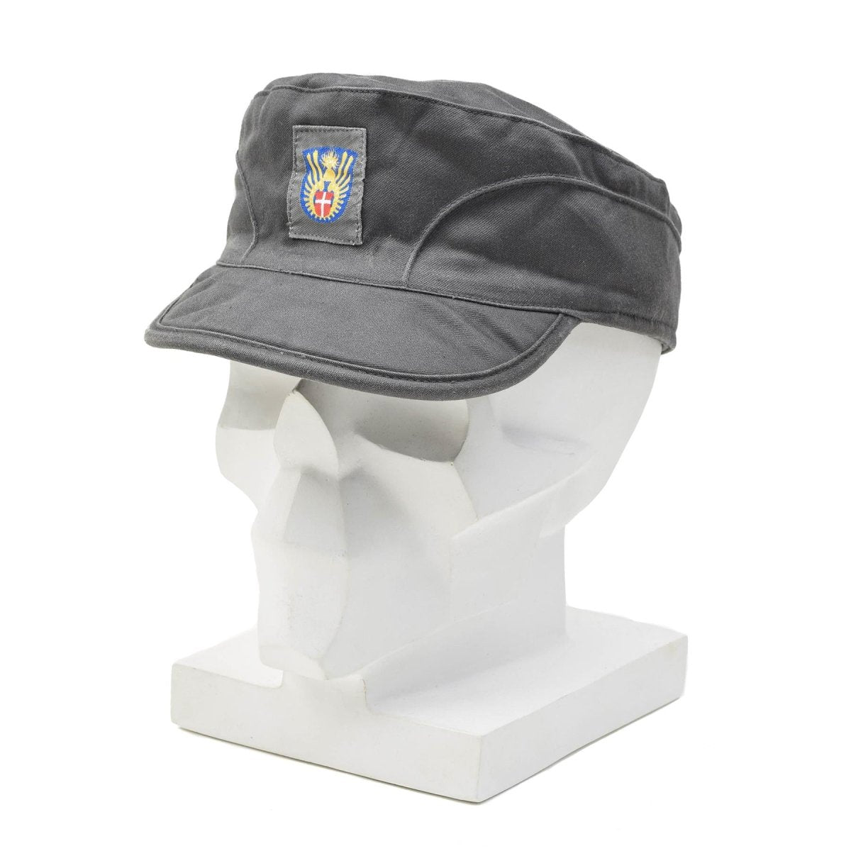 Original dänische Militärmütze grau Armeemütze leichte faltbare Ohrenklappen Vintage NEU