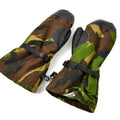 Originale DPM-Fäustlinge mit Waldtarnmuster der niederländischen Armee. Niederländische Militärhandschuhe