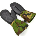 Originale DPM-Fäustlinge mit Waldtarnmuster der niederländischen Armee. Niederländische Militärhandschuhe