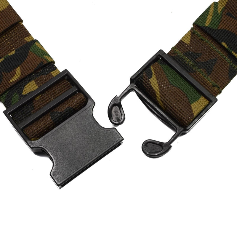 Original Dutch army field troops tactical belt military webbing woodland NEW - GoMilitar