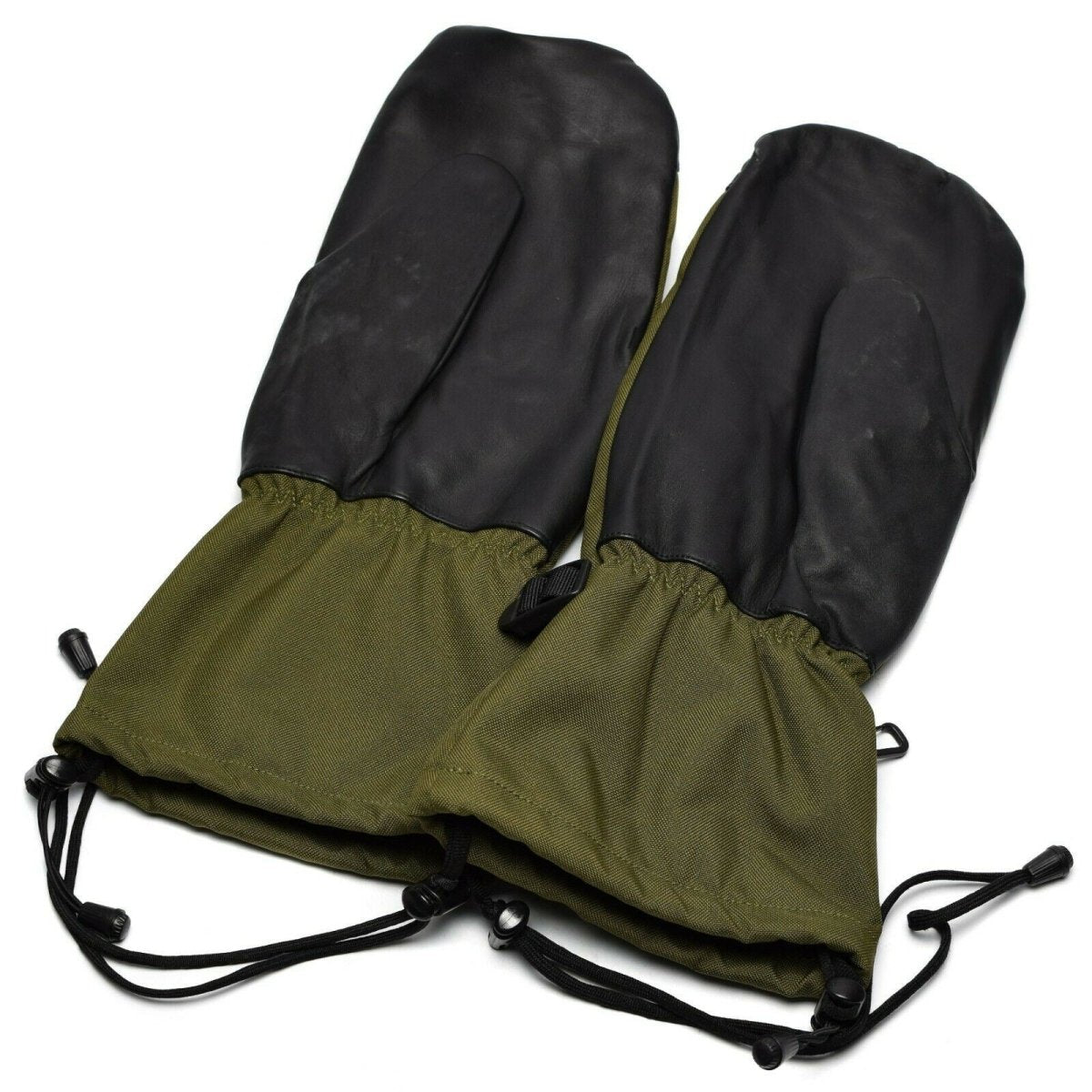 Original olivgrüne Fäustlinge der niederländischen Armee mit Abzugsfinger, Militärausgabe, Gore-Tex-Handschuhe