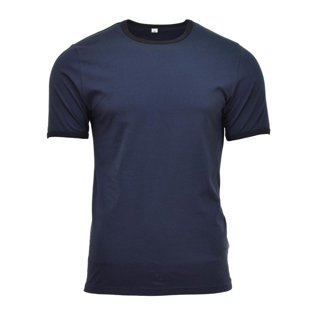 Original niederländische Armee T-Shirt blaues Baumwollhemd kurze Ärmel Militär Überschuss NEU