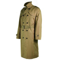 Original Trenchcoat der niederländischen Armee, Herren, Khaki, formeller Offiziersmantel mit Futter, NEU