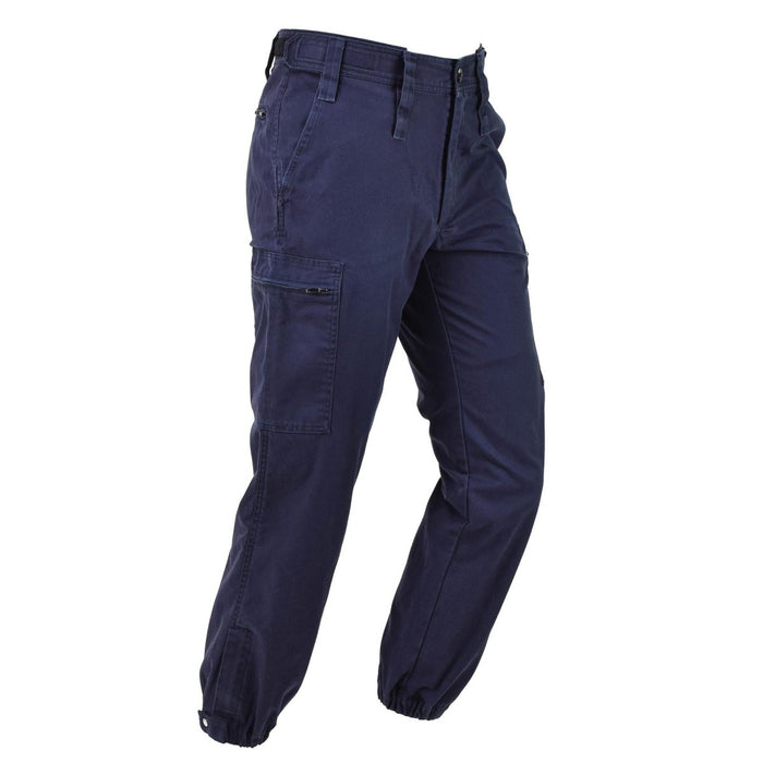Original holländische Armee-Arbeitshose, Uniform, Arbeitskleidung, verstellbare Hose mit Reißverschluss, Blau – GoMilitar