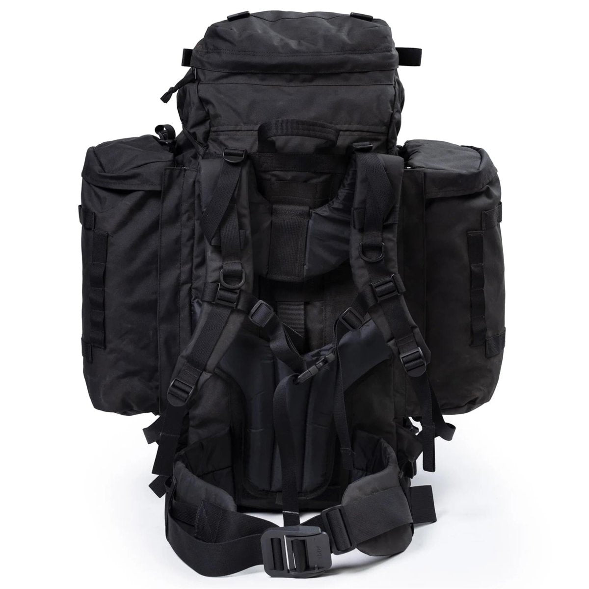 Original Dutch Military 40+20L Großer Rucksack Wander- und Campingrucksack Schwarz