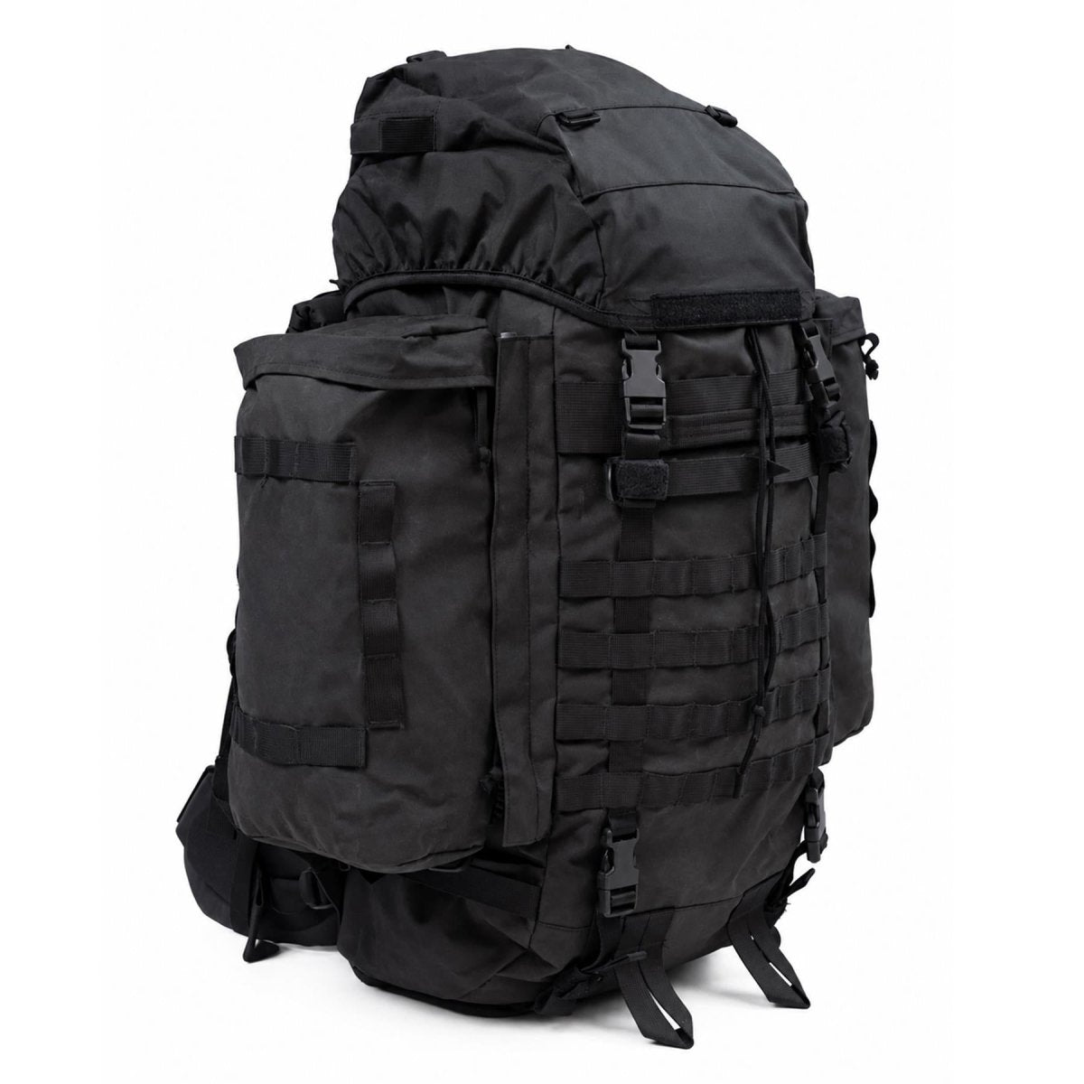 Original Dutch Military 40+20L Großer Rucksack Wander- und Campingrucksack Schwarz