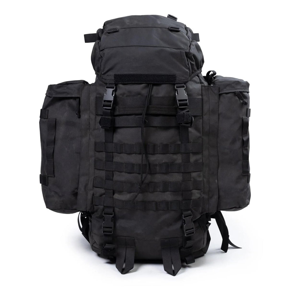 Original Dutch Military 40+20L Großer Rucksack Wander- und Campingrucksack Schwarz