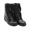 Originale Pilotenstiefel der niederländischen Militärluftwaffe, echtes Leder, taktisch, Schwarz