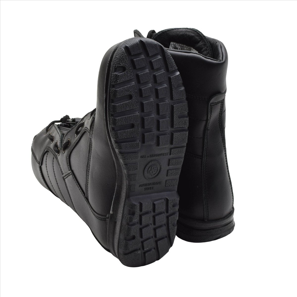 Originale Pilotenstiefel der niederländischen Militärluftwaffe, echtes Leder, taktisch, Schwarz