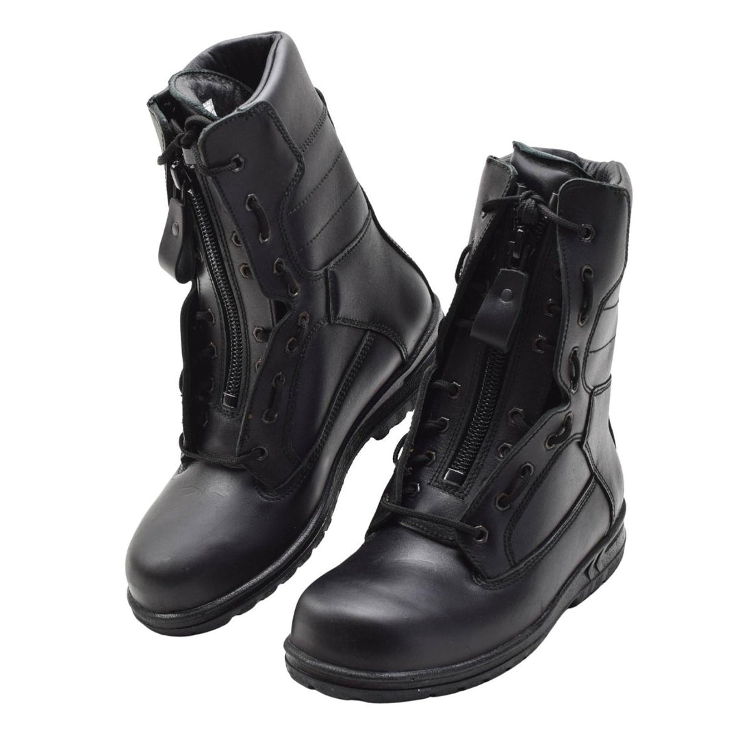 Originale Pilotenstiefel der niederländischen Militärluftwaffe, echtes Leder, taktisch, Schwarz
