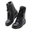 Originale Pilotenstiefel der niederländischen Militärluftwaffe, echtes Leder, taktisch, Schwarz