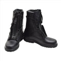 Originale Pilotenstiefel der niederländischen Militärluftwaffe, echtes Leder, taktisch, Schwarz