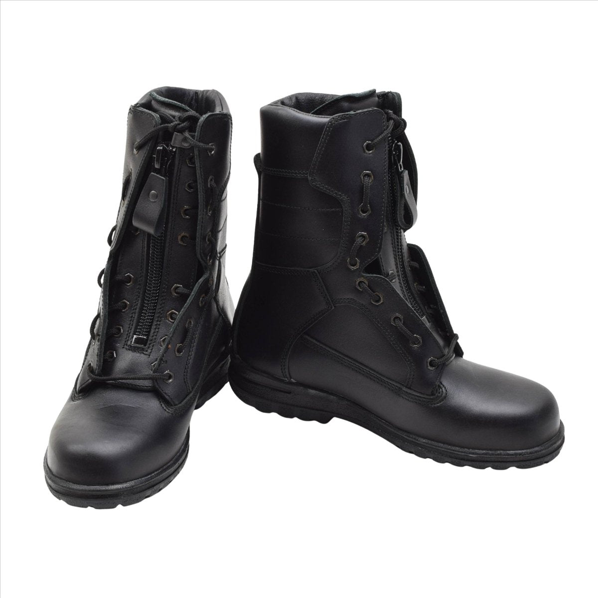 Originale Pilotenstiefel der niederländischen Militärluftwaffe, echtes Leder, taktisch, Schwarz