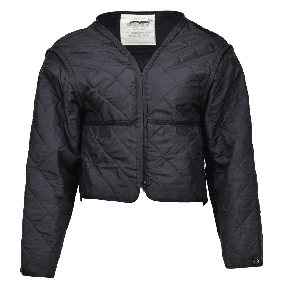 Original niederländische Militär-Steppjacke mit schwarzem Innenfutter, warm und leicht