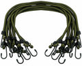 Original niederländische Militär-Elastikschnüre, 3er-Pack, Outdoor-Camping-Ausrüstung, oliv