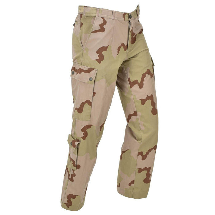 Original niederländische Militär-Feldhose mit Slash-Cargo-Taschen, Wüstentarnung – GoMilitar