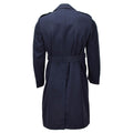 Original holländischer, formeller Militärmantel, zweireihig, blau mit Gürtel