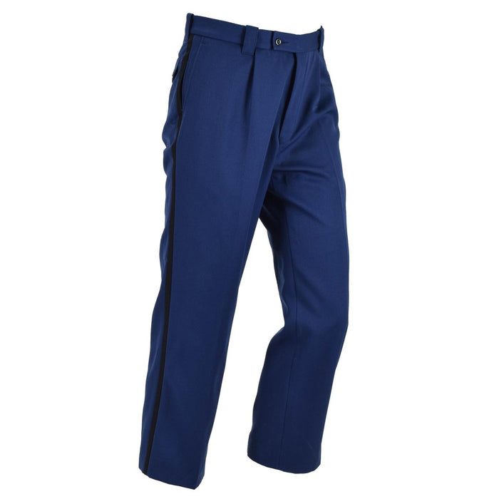Original niederländische Militärformelle Hose für Herren, Reißverschluss, Schlitztaschen, einfarbig, Blau – GoMilitar