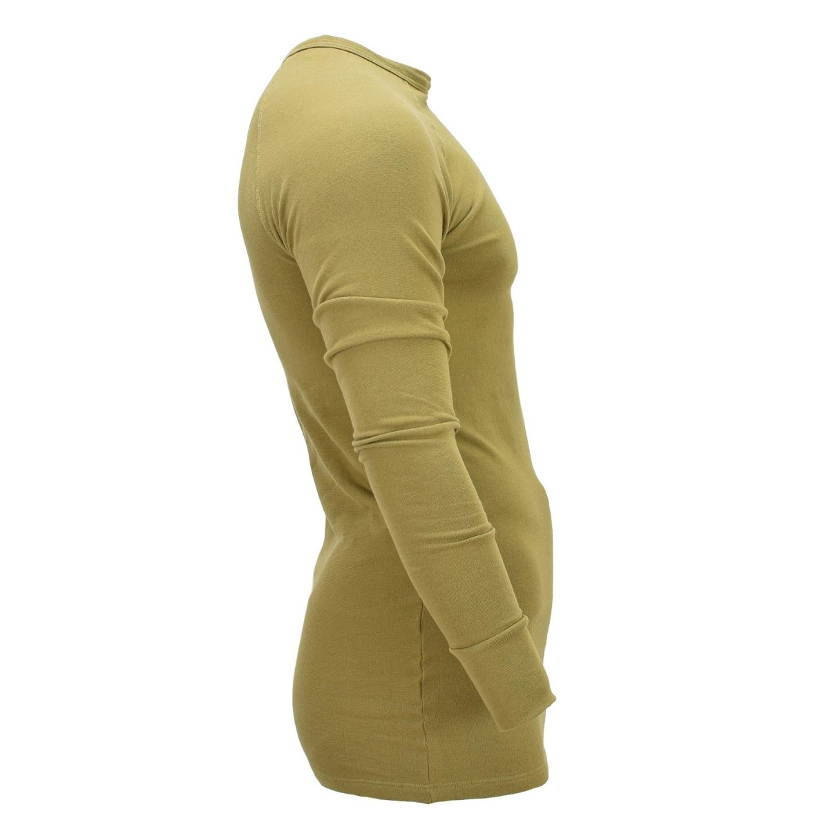 Original niederländisches Militär-Koala-Unterhemd, langärmelig, Thermo-Basisschicht, Khaki