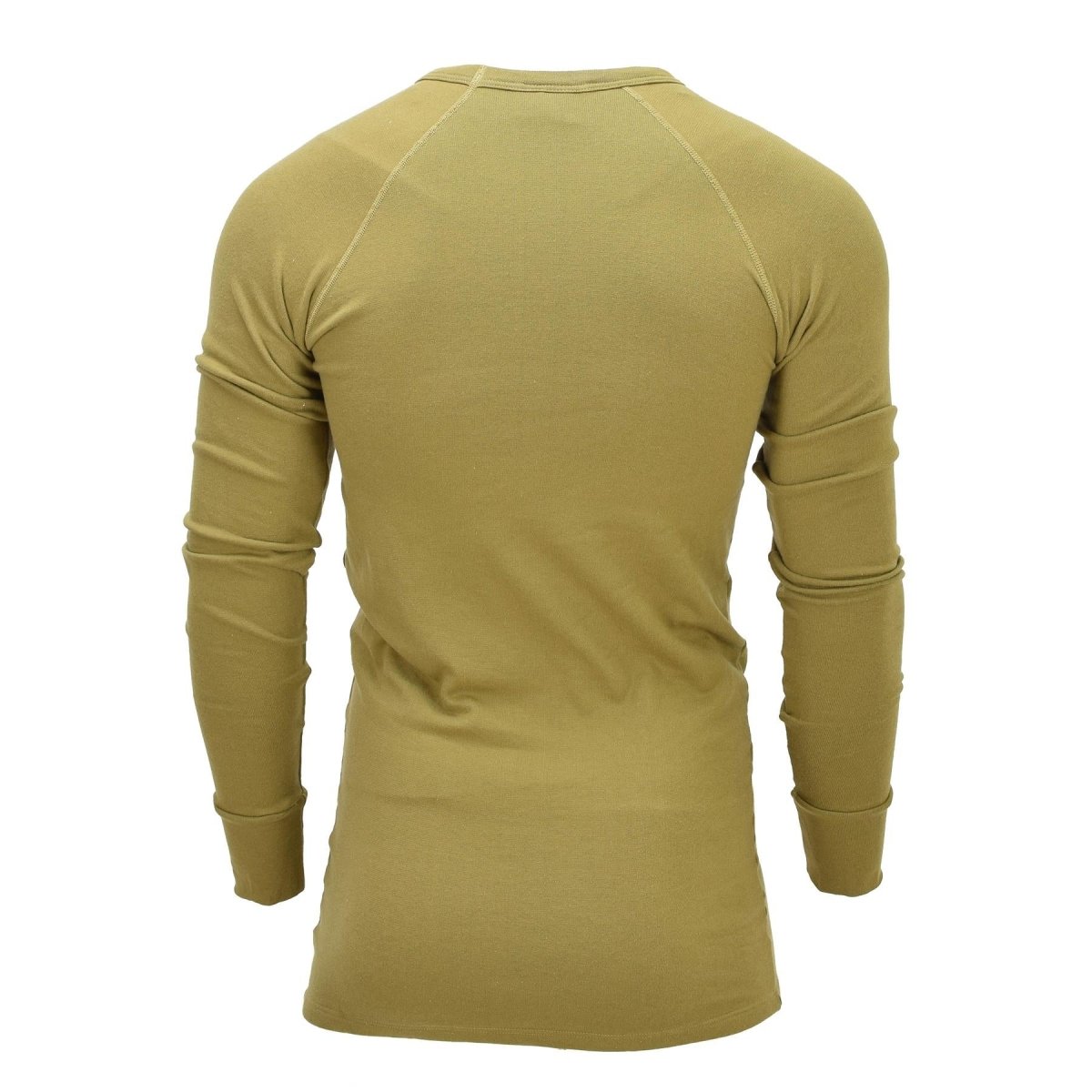 Original niederländisches Militär-Koala-Unterhemd, langärmelig, Thermo-Basisschicht, Khaki