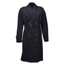 Original Dutch Military Long Wool Coat Double Breasted Army Surplus Issue Black - GoMilitar