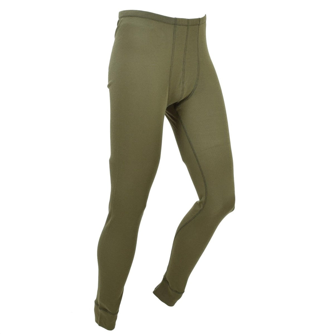 Original Dutch Military ODLO Thermo-Unterhose, weiches Material, vielseitig einsetzbar, Olivgrün