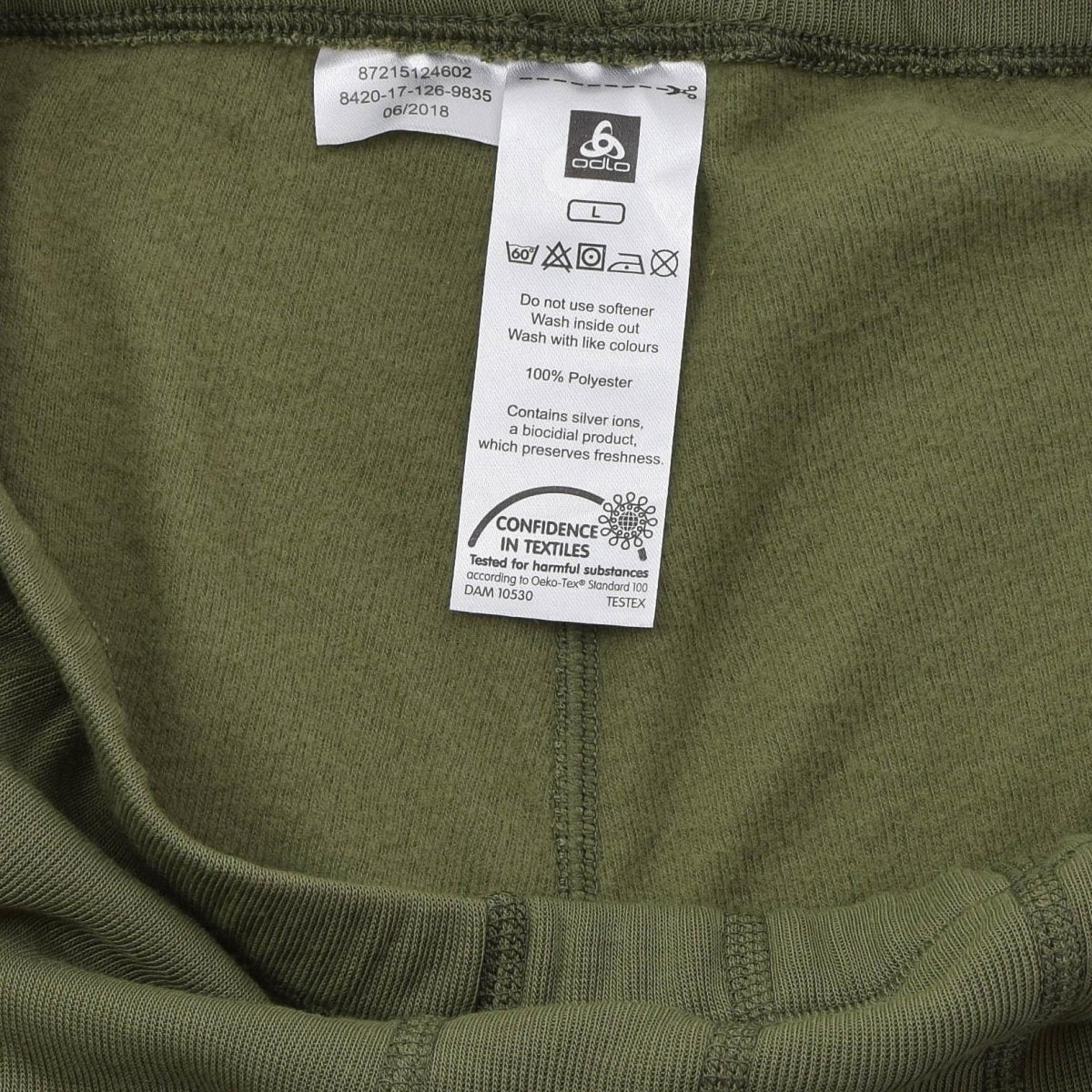 Original Dutch Military ODLO Thermo-Unterhose, weiches Material, vielseitig einsetzbar, Olivgrün