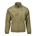 Original holländische Militär Softshelljacke mit Reißverschlusstaschen und belüfteten Achseln, oliv