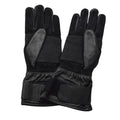 Original niederländische militärische taktische Handschuhe, verstärktes Knöchelleder, Schwarz
