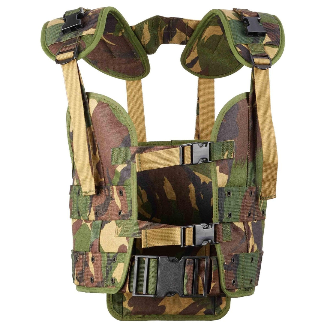 Original niederländisches militärisches taktisches Westenset Woodland altes Modell Alice Clip-Beutel
