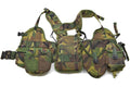 Original niederländisches militärisches taktisches Westenset Woodland altes Modell Alice Clip-Beutel