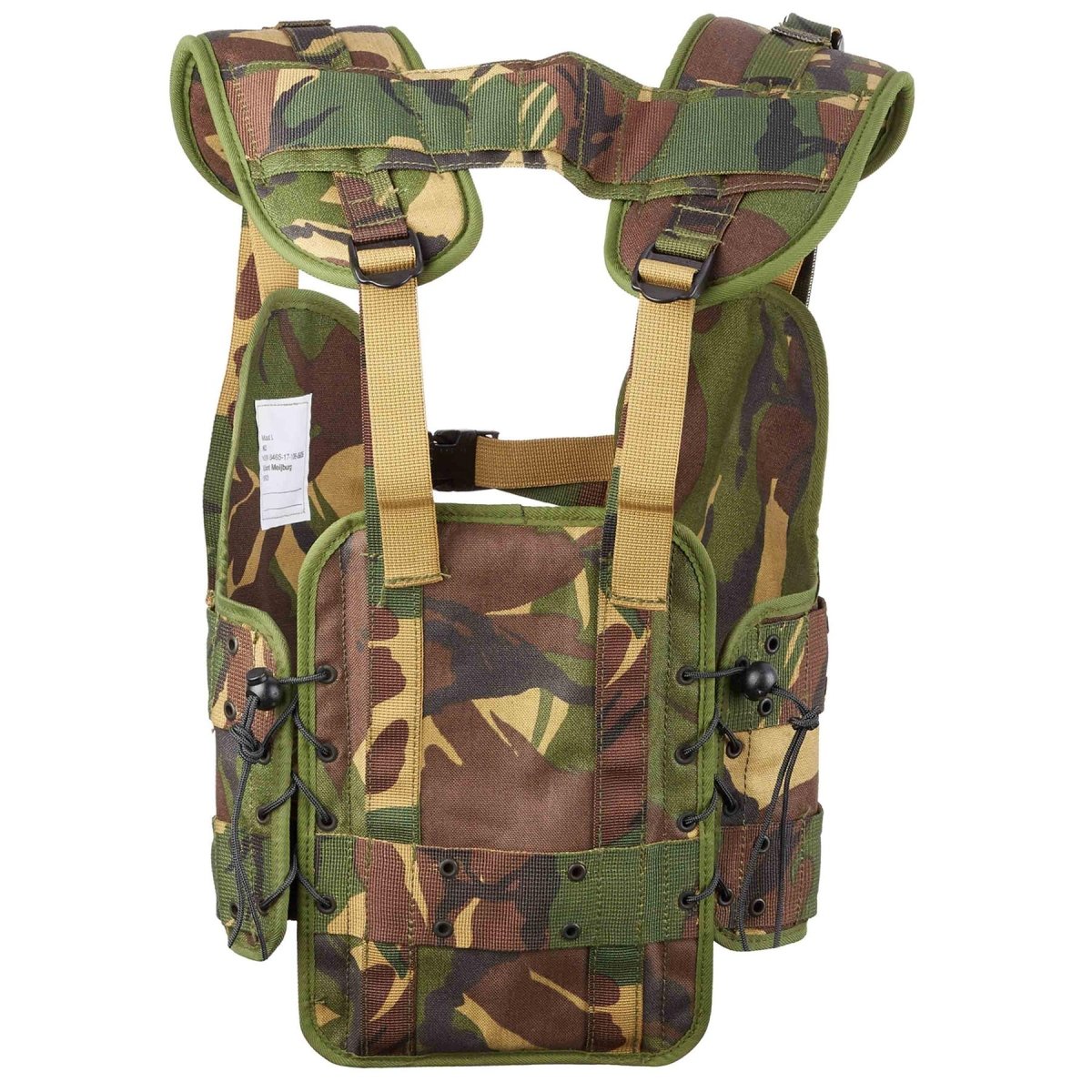 Original niederländisches militärisches taktisches Westenset Woodland altes Modell Alice Clip-Beutel