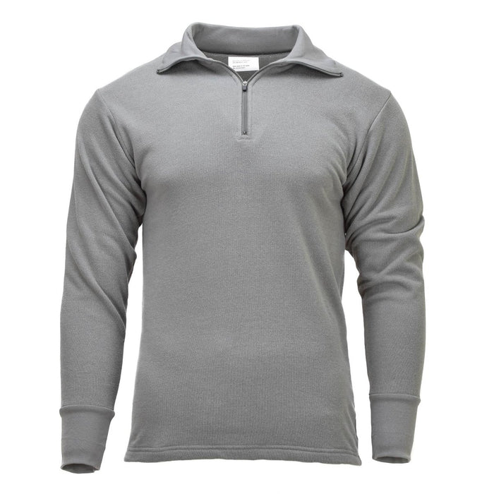 Original niederländischer Militär-Thermopullover, langärmlig, leicht, atmungsaktiv, Grau – GoMilitar