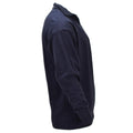 Original niederländisches Militär-Thermo-Unterhemd, langärmelig, halber Reißverschluss, blau
