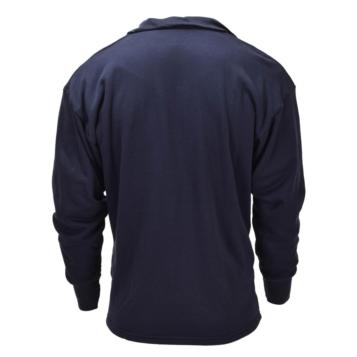 Original niederländisches Militär-Thermo-Unterhemd, langärmelig, halber Reißverschluss, blau