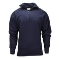 Original niederländisches Militär-Thermo-Unterhemd, langärmelig, halber Reißverschluss, blau