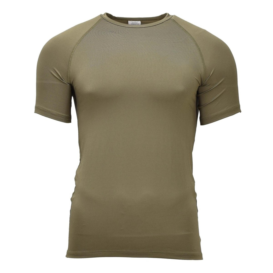 Original niederländisches Militär-Thermo-Unterhemd, kurzärmelig, leicht, Olivgrün
