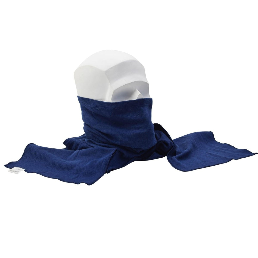 Original niederländischer Militär-Schlauchschal, Wollmischung, atmungsaktiv, für den Außenbereich, warm, Blau
