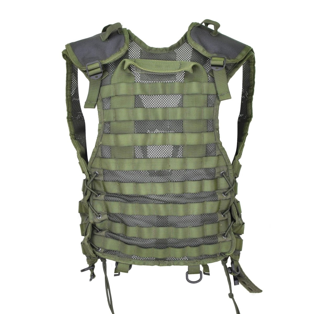 Original niederländische Militärweste, nur grün, taktischer Kampf, verstärkte Schultern