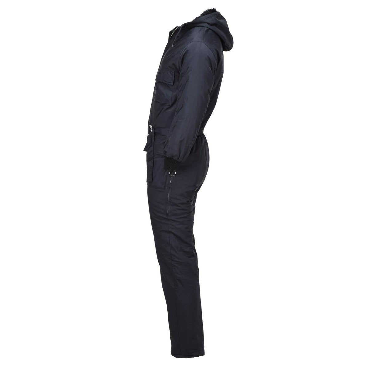 Original niederländischer Militär-Winteroverall mit Kunstpelzkapuze, warmer Overall