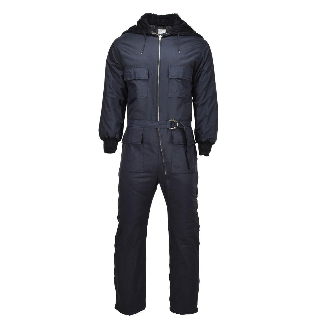 Original niederländischer Militär-Winteroverall mit Kunstpelzkapuze, warmer Overall