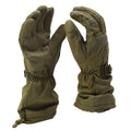 Original Dutch Military Winter ECWS Handschuhe Wasserdichtes Ziegenleder Palm Olive