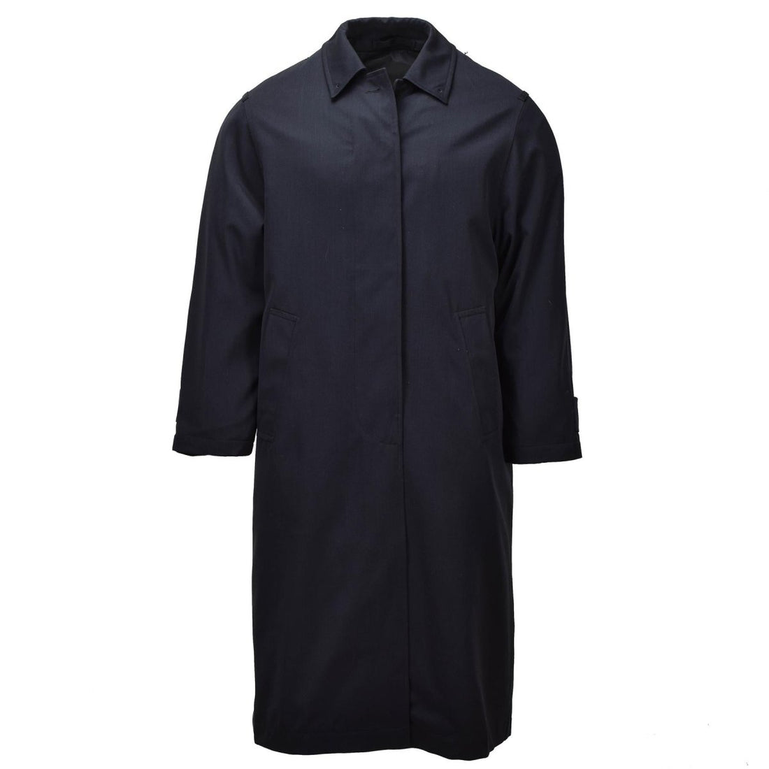Original niederländischer Militär-Damen-Langmantel, formeller Dienstmantel, Schwarz