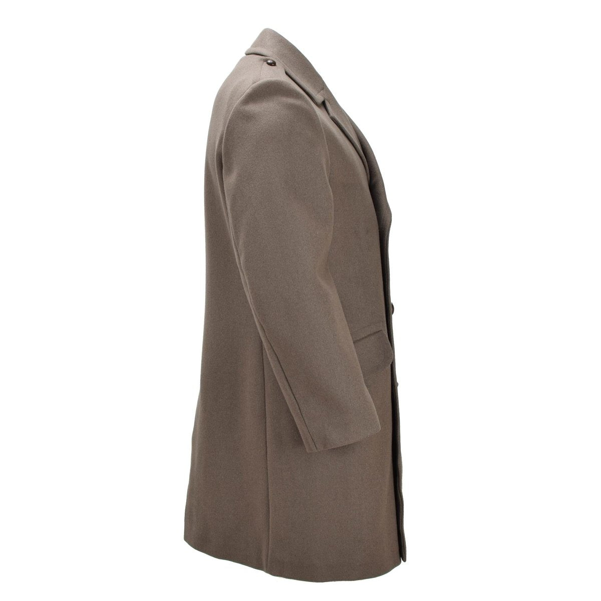 Original holländischer Militär-Wollmantel, zweireihig, Army-Ausgabe, Khaki